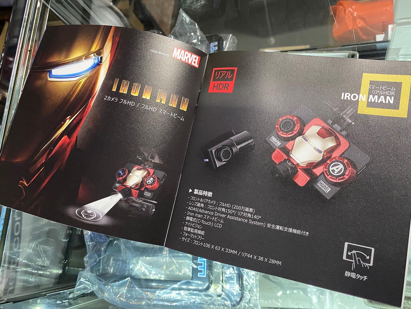 アイアンマン&バットマン 2カメラドライブレコーダー? 新商品⁉️ っか 