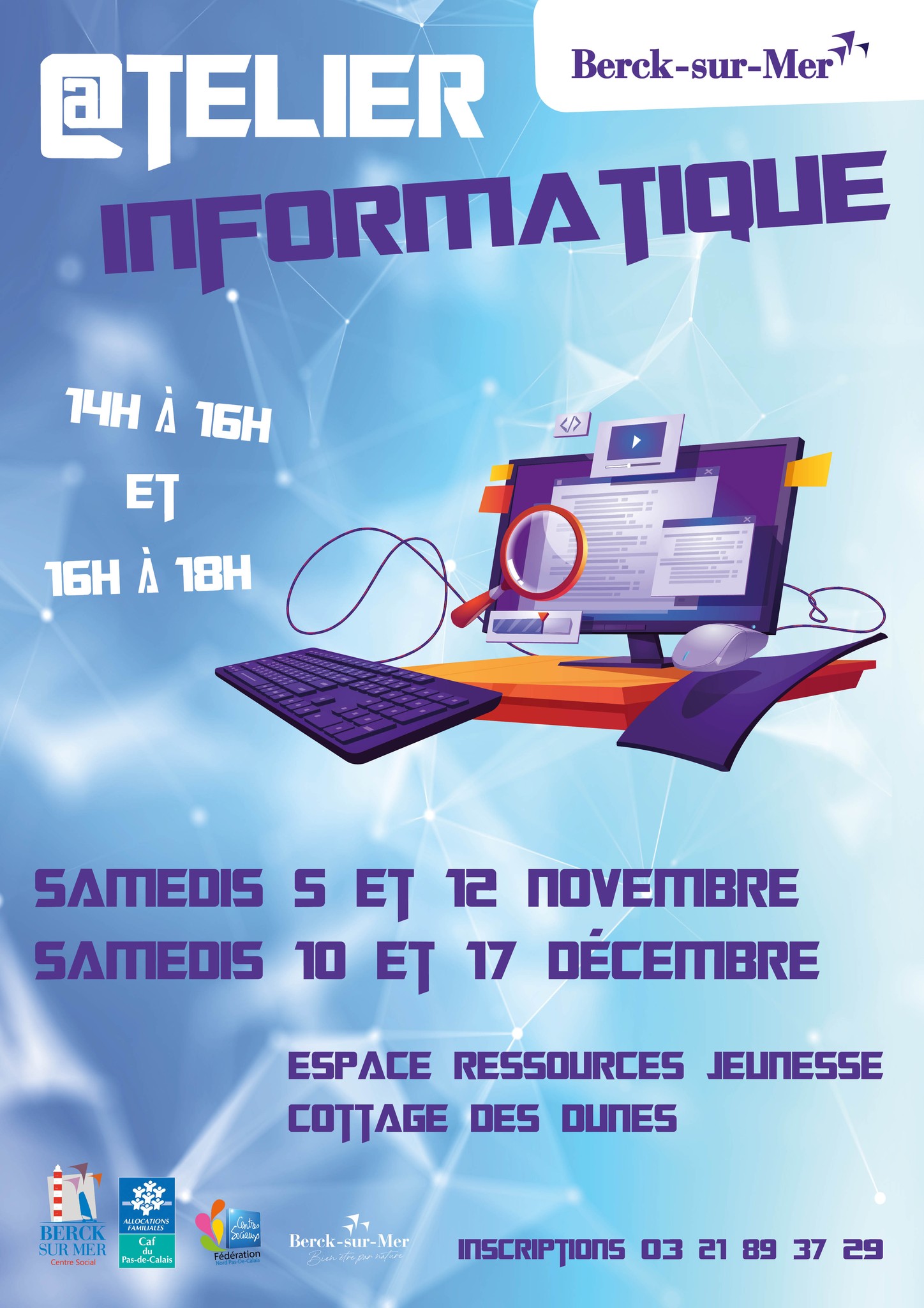 Les ateliers informatiques sont... - Ville de Berck-sur-Mer