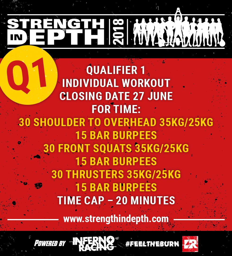 Strength in Depth - 🔶 STRENGTH IN DEPTH 2018 🔶 >>>QUALIFIER 1 WORKOUT ...