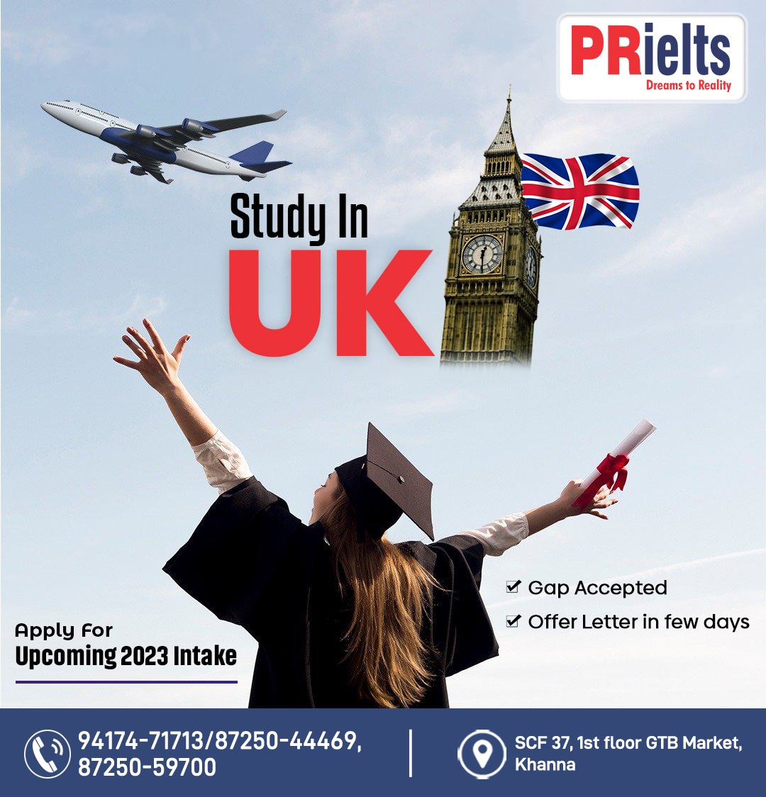 PRielts - Study In UK Apply For the Upcoming 2023 Intake ...