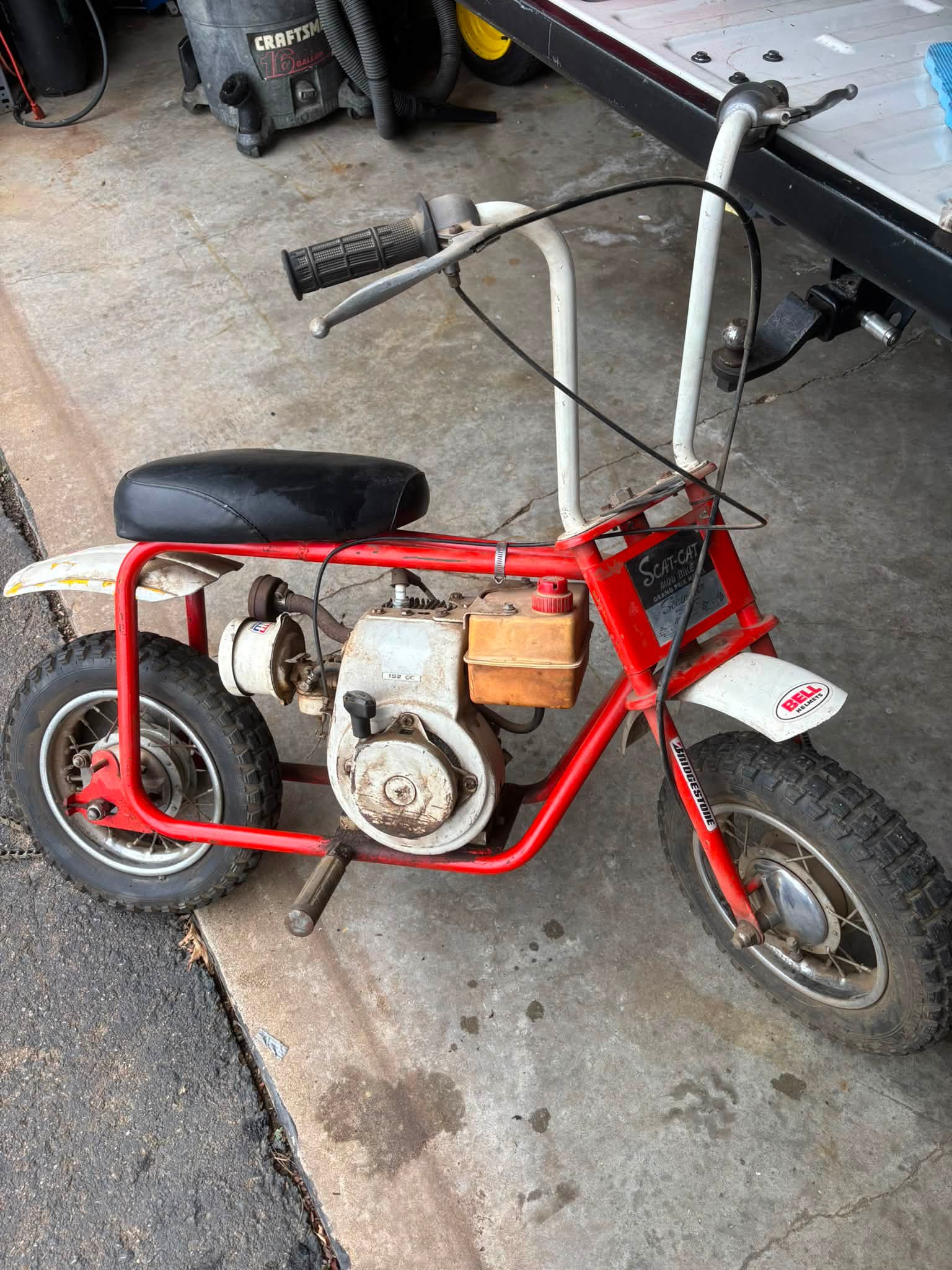   677 ミニキャット キルロイ Identifying a vintage mini bike model and parts