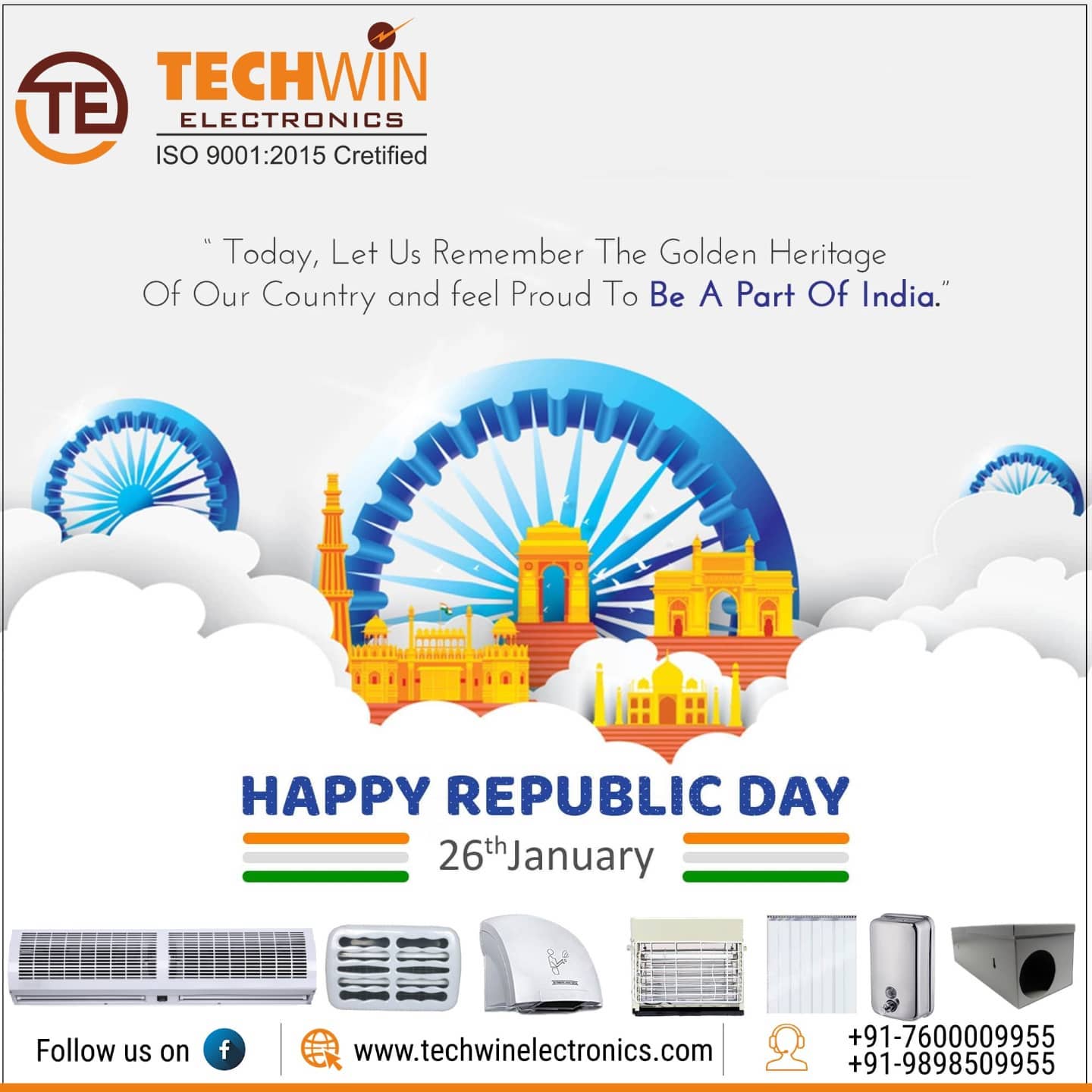 Techwin Electronics - This Republic Day, let's revisit the sacrifices ...