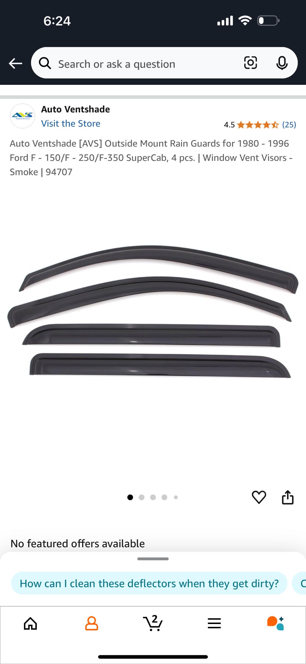 Black Window Rain Guards For 1999-2006 Chevy Silverado 1500-3500 EXT Cab – 4pc Set