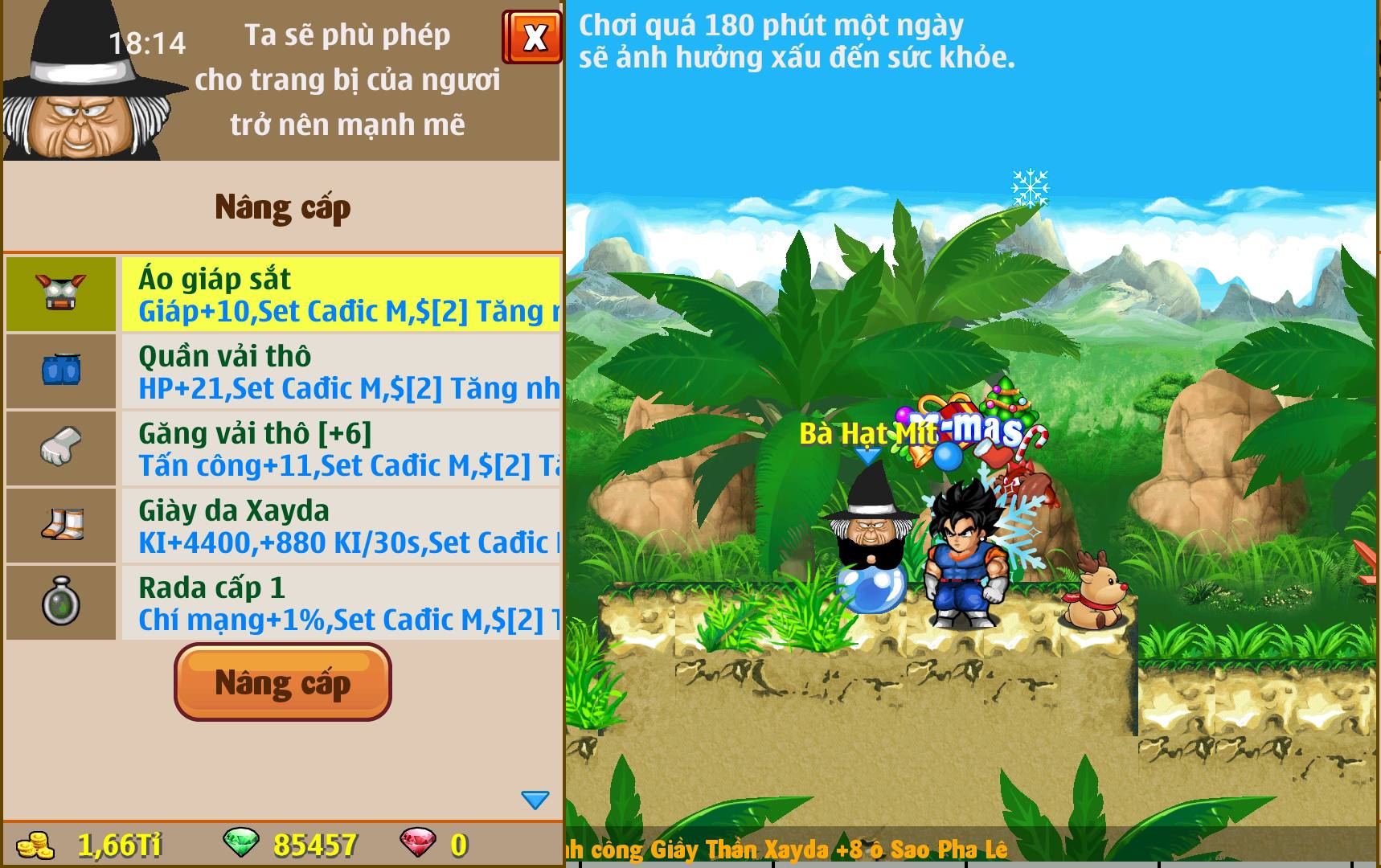 Thảo Luận Ngọc Rồng Online Sv2 - thanhluongsv2 NEW | Đủ set cadic M và ...