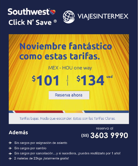 Viajes Intermex - Vuela como nunca antes y sin complicaciones, conoce ...