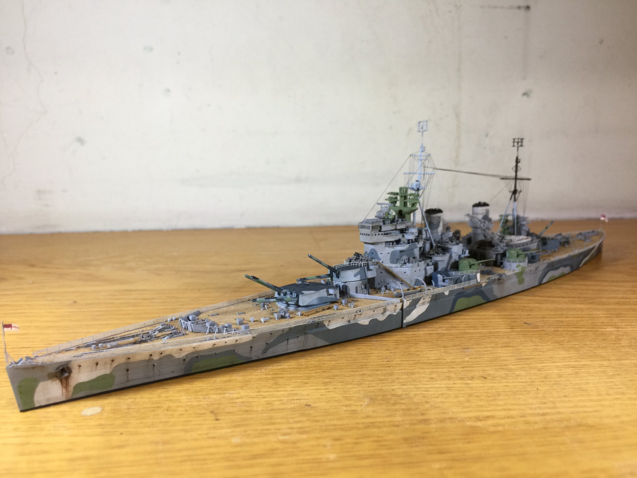1:700 scale HMS Prince of Wales model