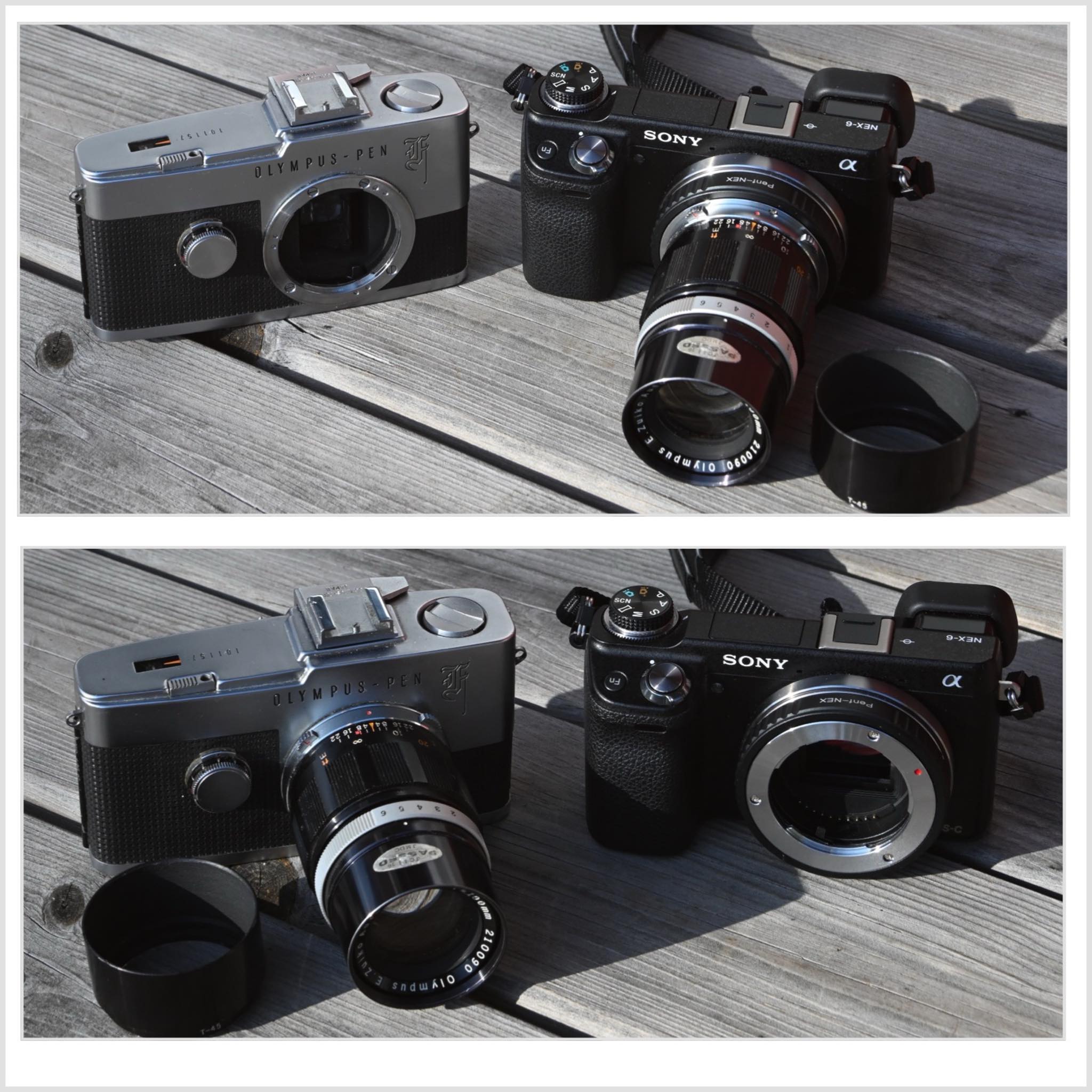 Olympus Pen FT with 16mm OM Zuiko Fisheye lens and Kodak Technical