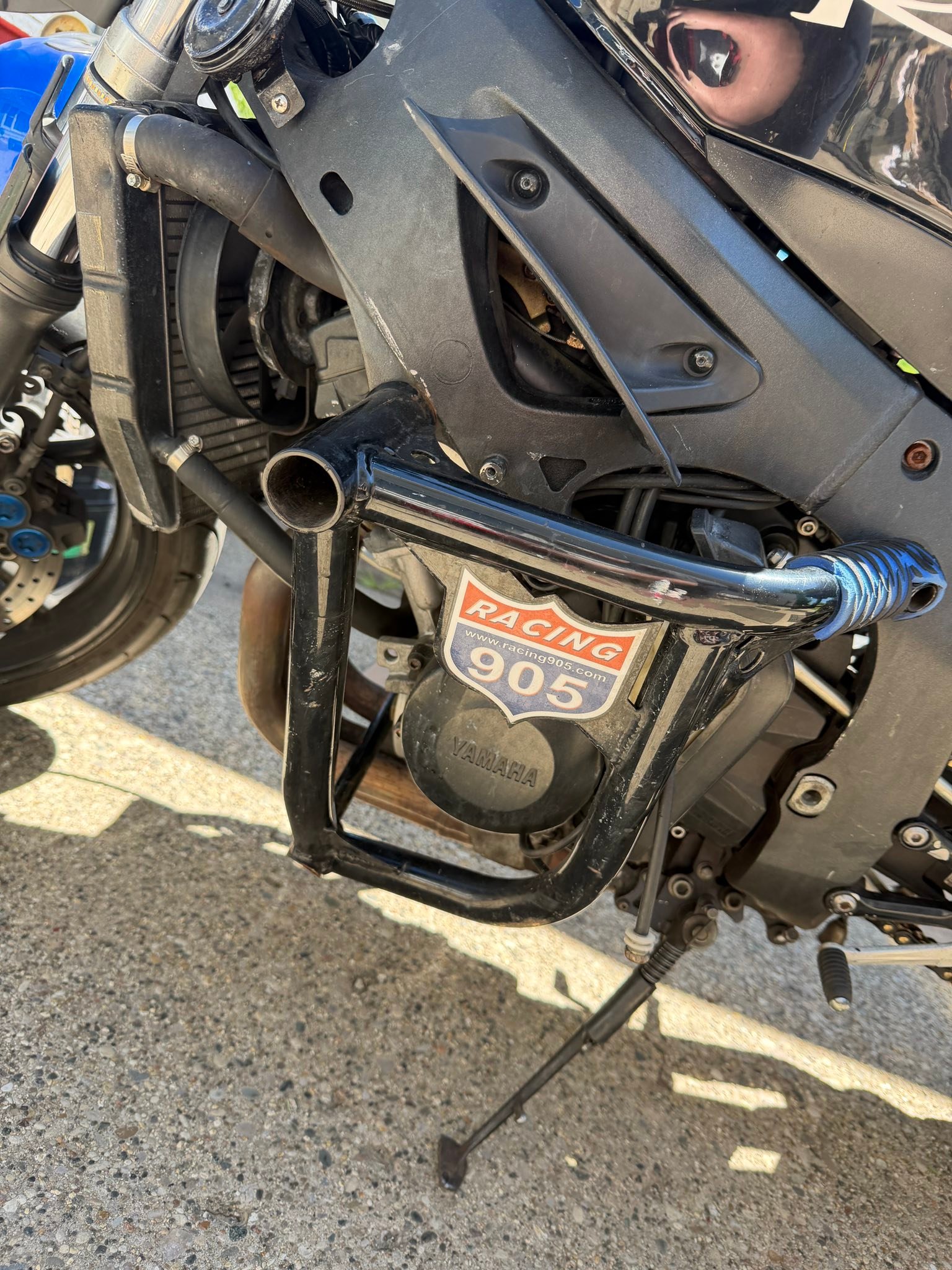 Yamaha R6 stunt bike engine cage for sale in West Michigan