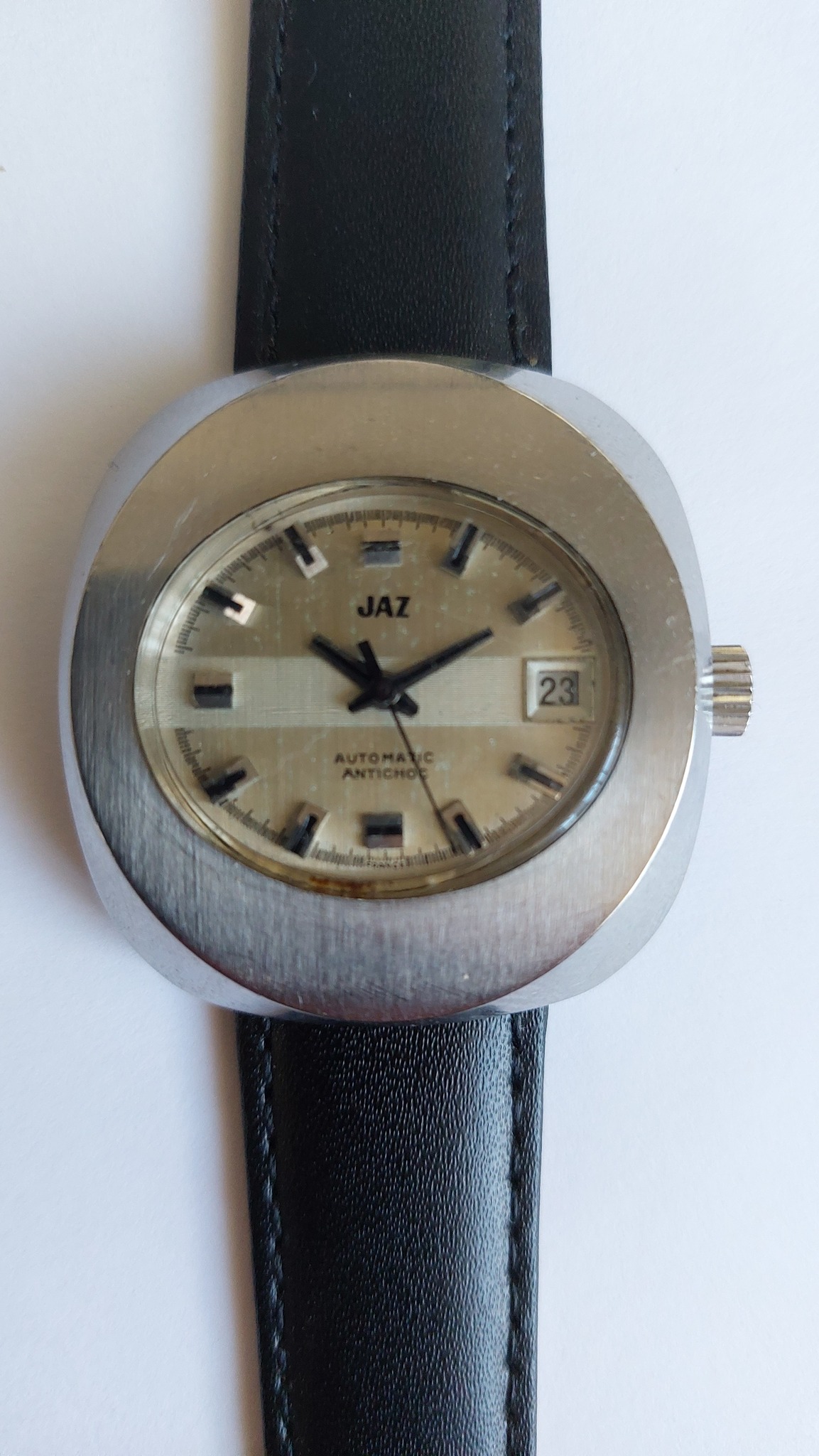 Montre Vintage JAZ Mécanique Pour Homme - Cadran Doré, Occasion, Montre Bracelet Rétro