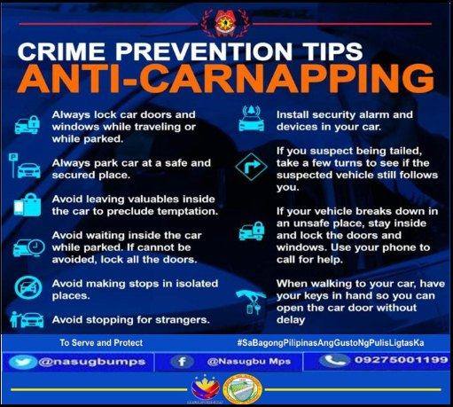 Nasugbu Mps - Crime Prevention Tips /Anti-Carnapping... | Facebook