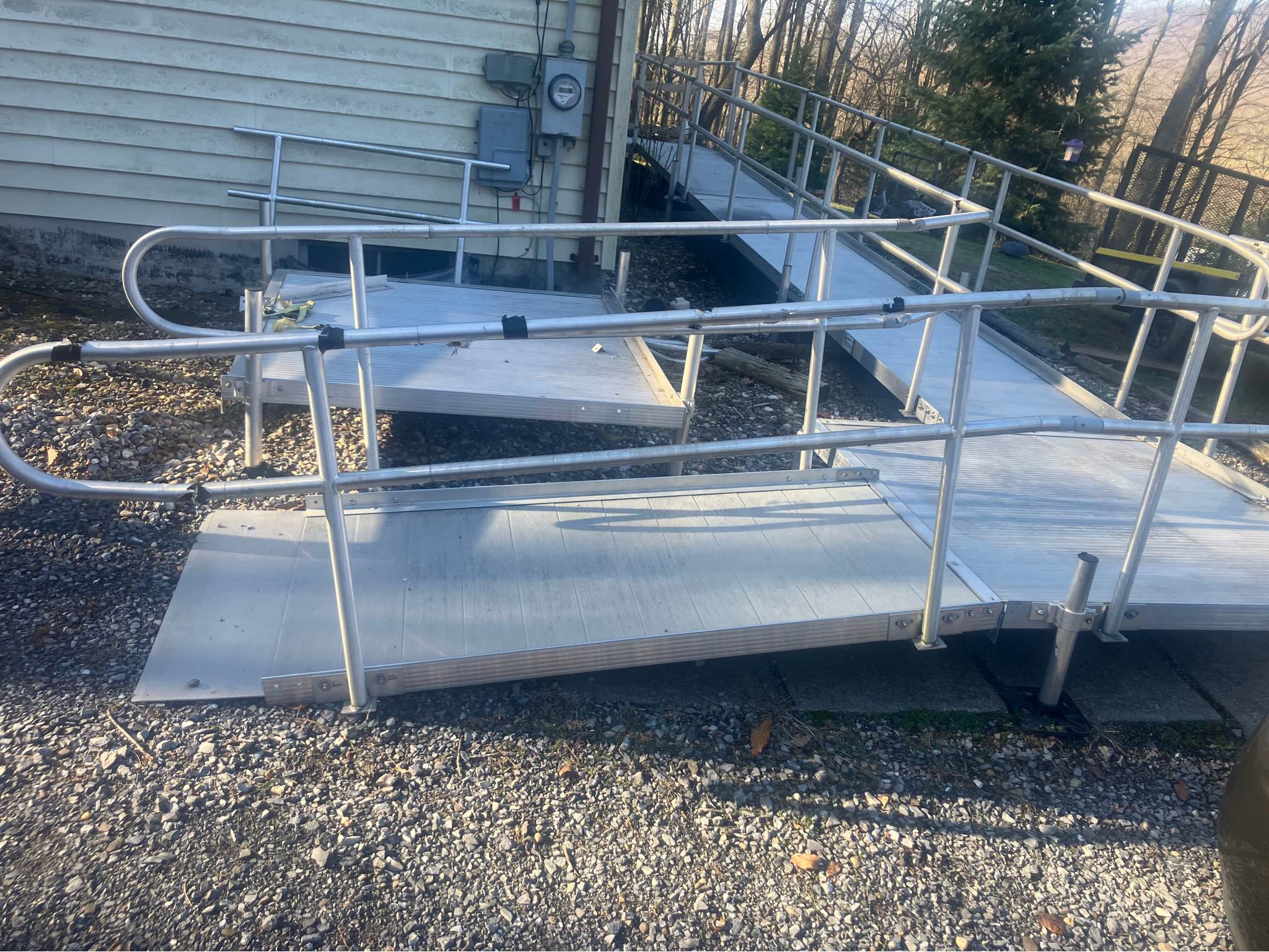 RAMPIT Aluminum Modular Wheelchair Ramp System 32 feet of ramps with 3 ...