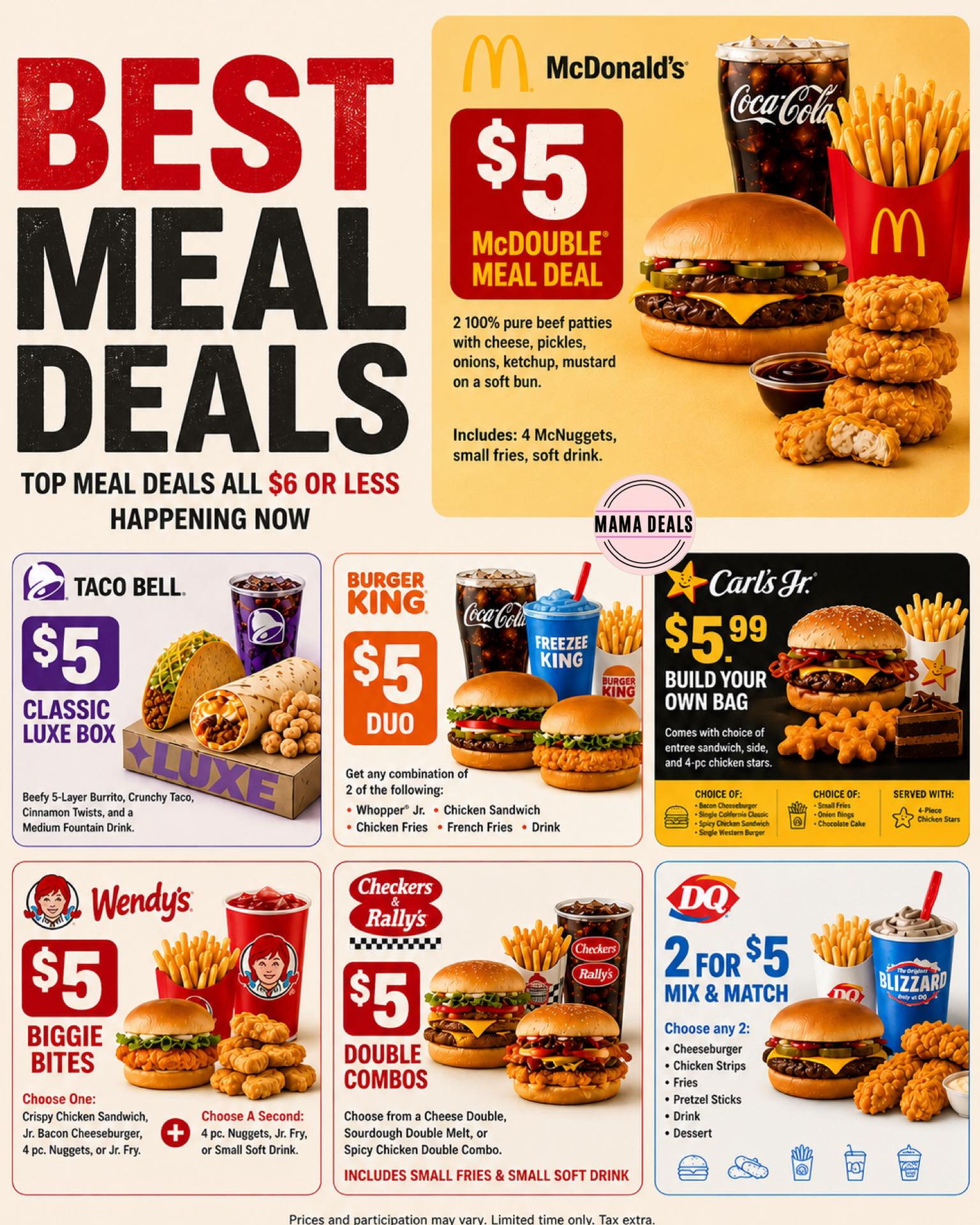 Latest coupons for Subway, McDonald's, and more