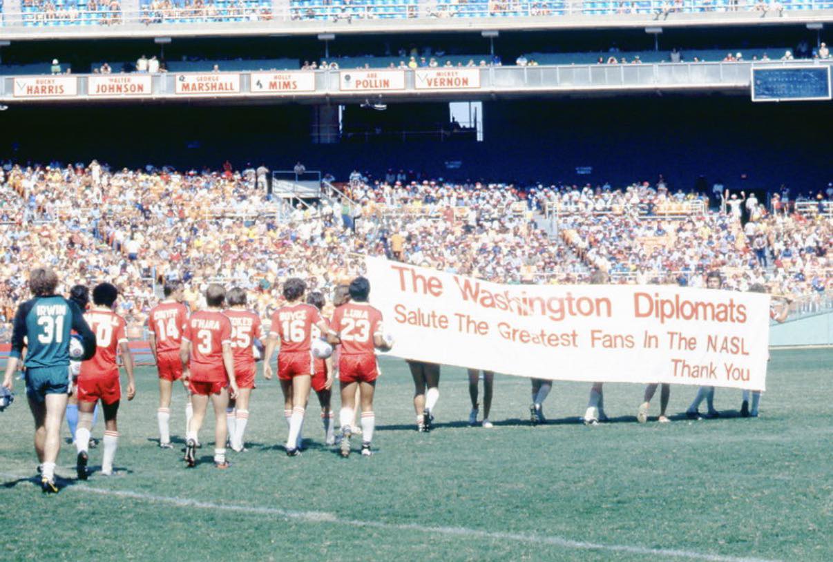 OTD in 1980, Johan made his debut for the Washington Diplomats