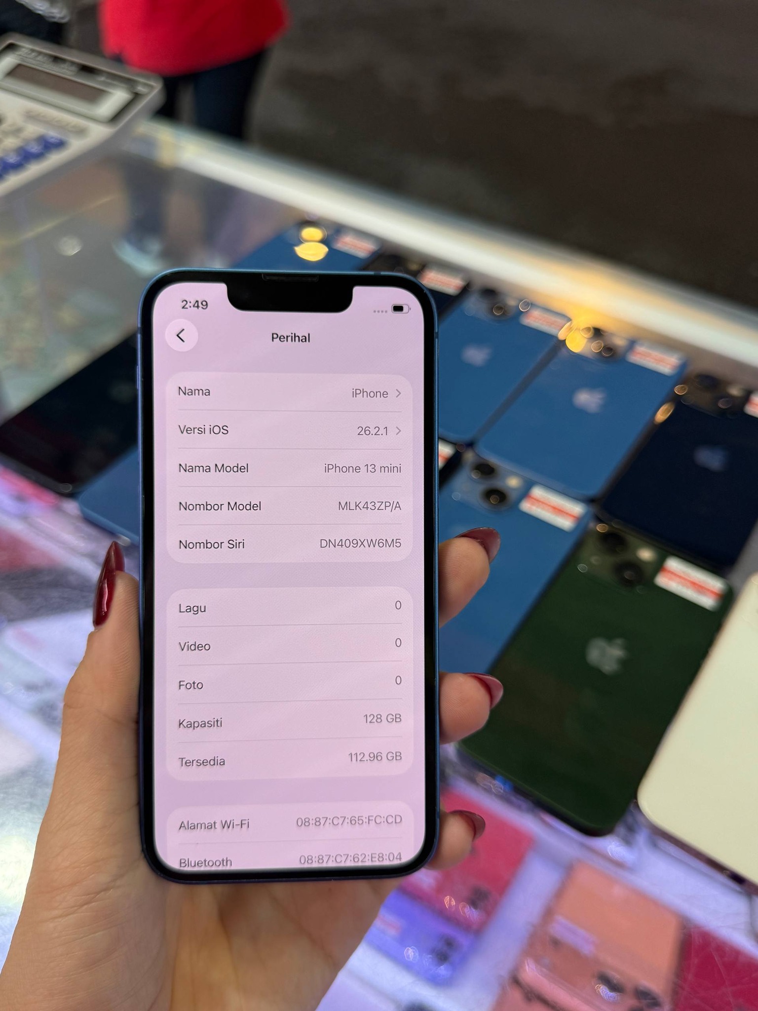 Iphone 13 Mini 128GB RM1000 Battery 100%, Warranty 3month Apple 