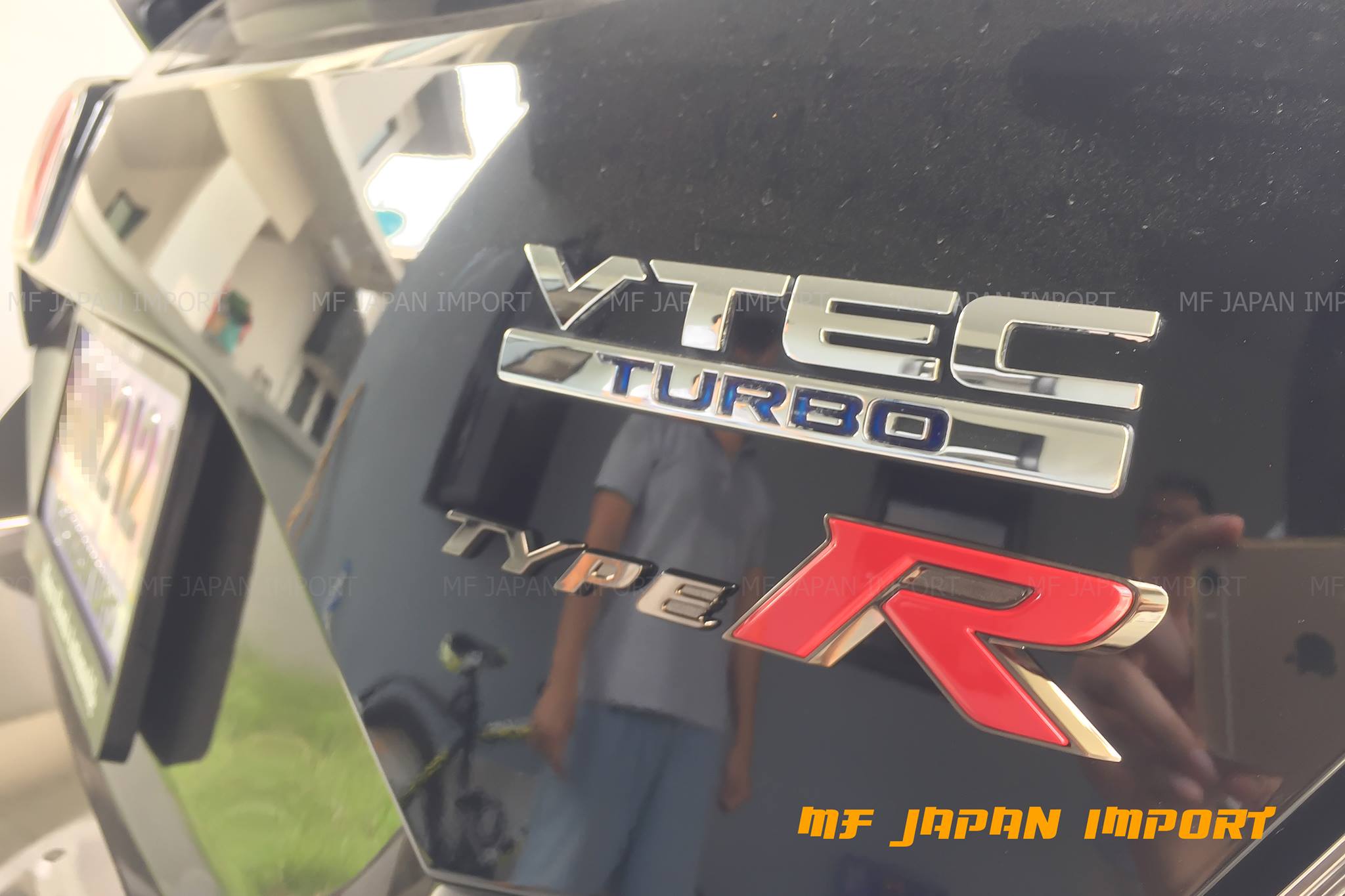 CIVIC FK ติดตั้ง H แดงแท้ หน้า+หลัง ตรงรุ่น FK พร้อม Logo Type-R FK8 ...
