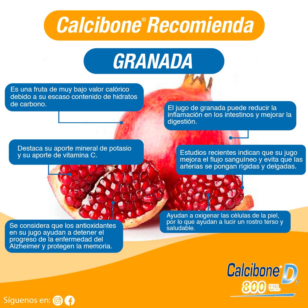🔸La Granada es una fruta que posee... - Calcibone D - Perú | Facebook