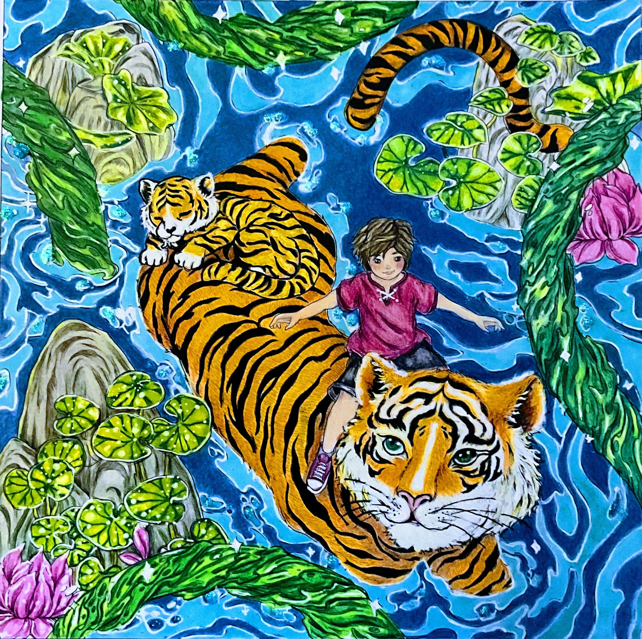 Mythographic wild summer art by Joseph Catimbang
