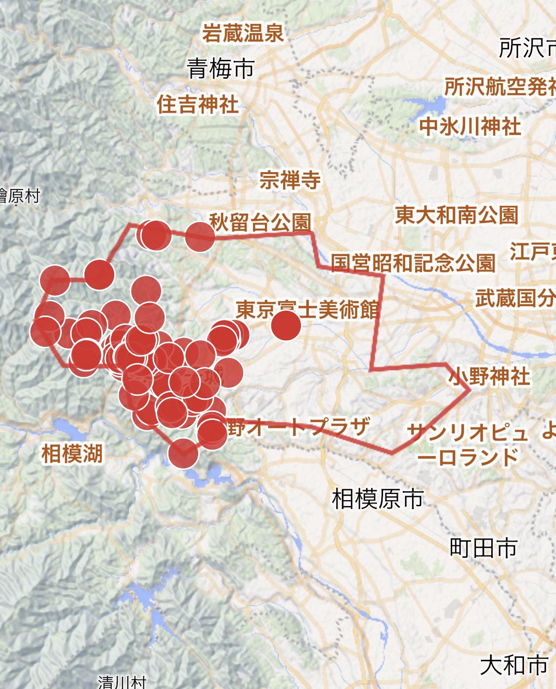 八王子 熊 出没マップ