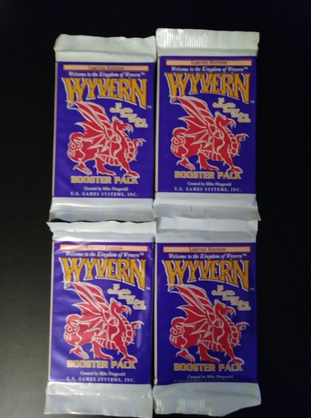 wyvern booster box Premiere Limited Edition 1995 – Card Dynasty 2 modes of height Wyvern CCG - Premiere Limited