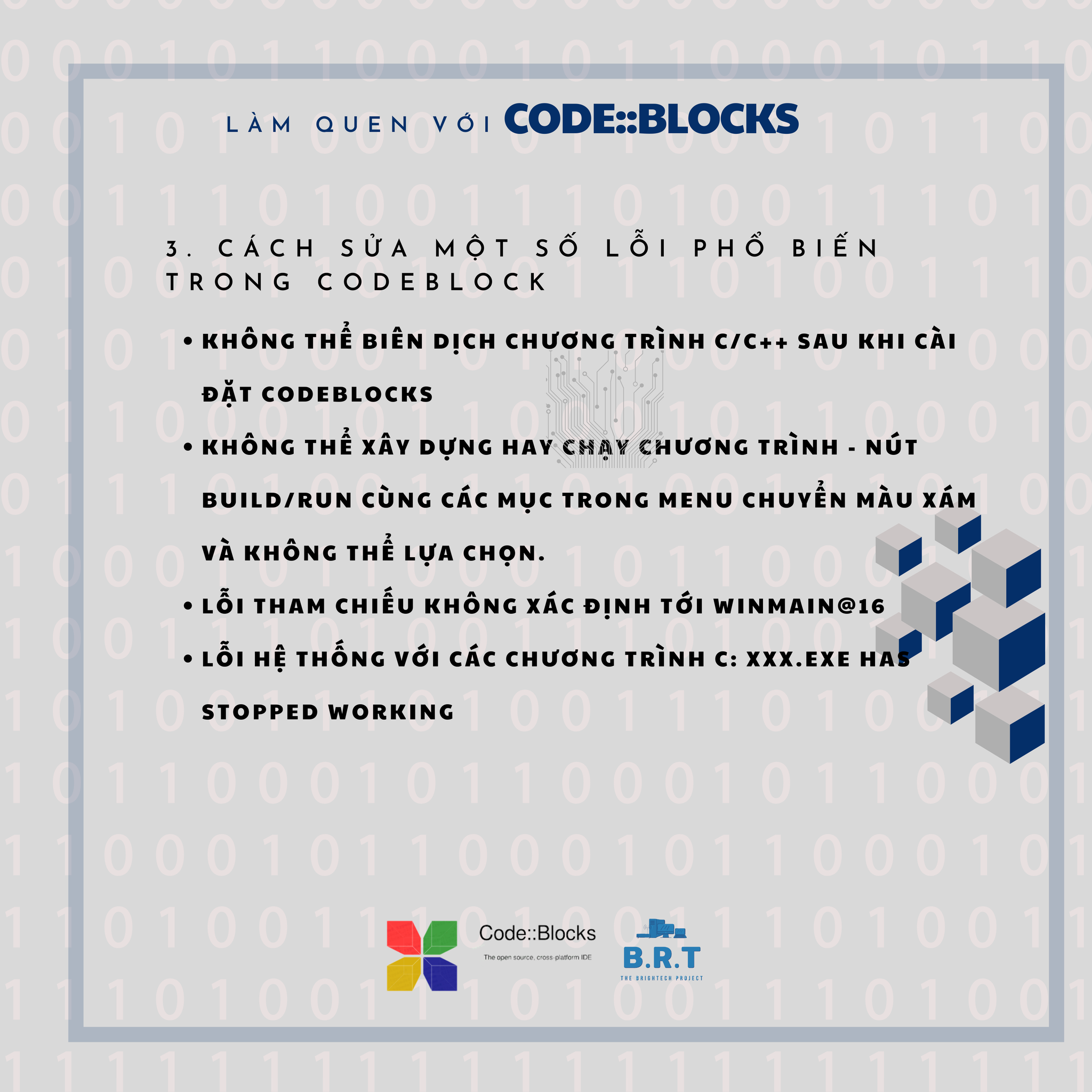 The Brightech - C. Cách sửa một số lỗi phổ biến trong Code::Blocks ...