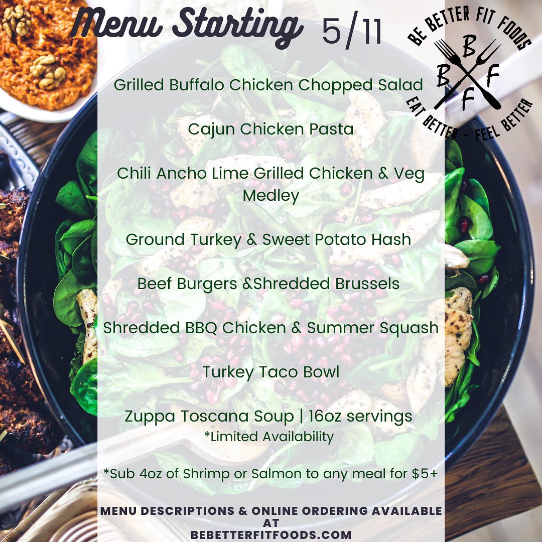Menu day! Check out the new items... - Be Better Fit Foods