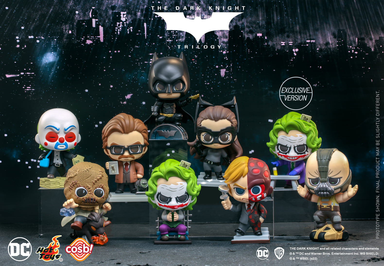 バットマンCosbi ダークナイト・コレクション　5体セット Hot Toys Cosbi Collection CBX189 Batman Dark Knight Trilogy
