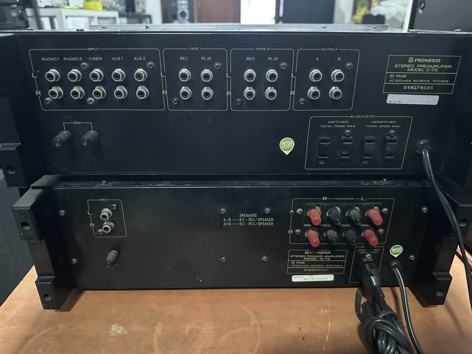 Pioneer M73 Pioneer C73 Power amplifier Preamplifier Special