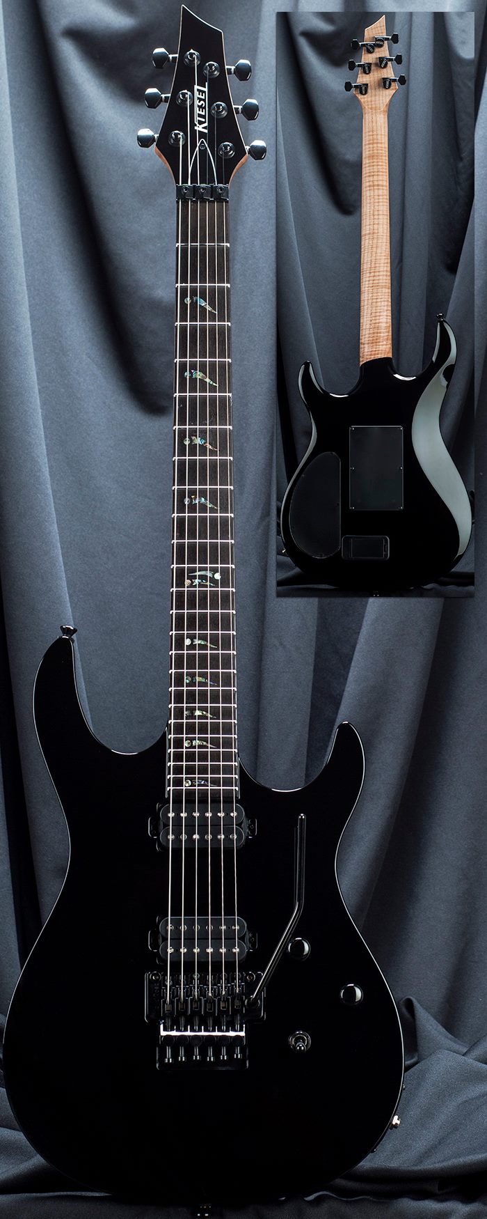 This rad DC127C in Jet Black with a Floyd Rose is available and