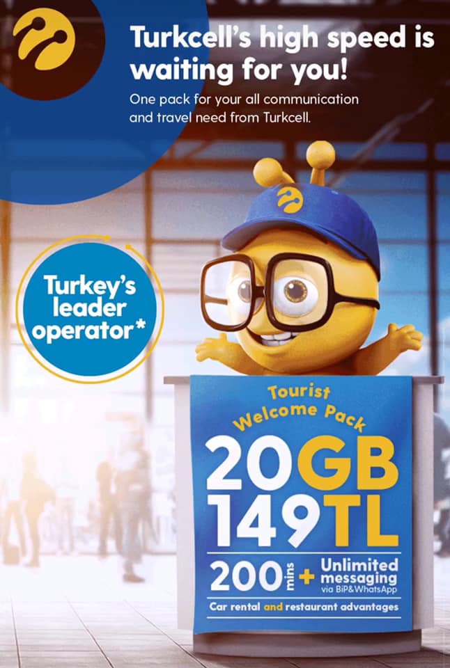 ⭐️土耳其SIM卡另一個新選擇-Turkcell 20GB網卡⭐️... - 遠嫁西域外邦土耳其的「葛梅亞歐如太太」 | Facebook