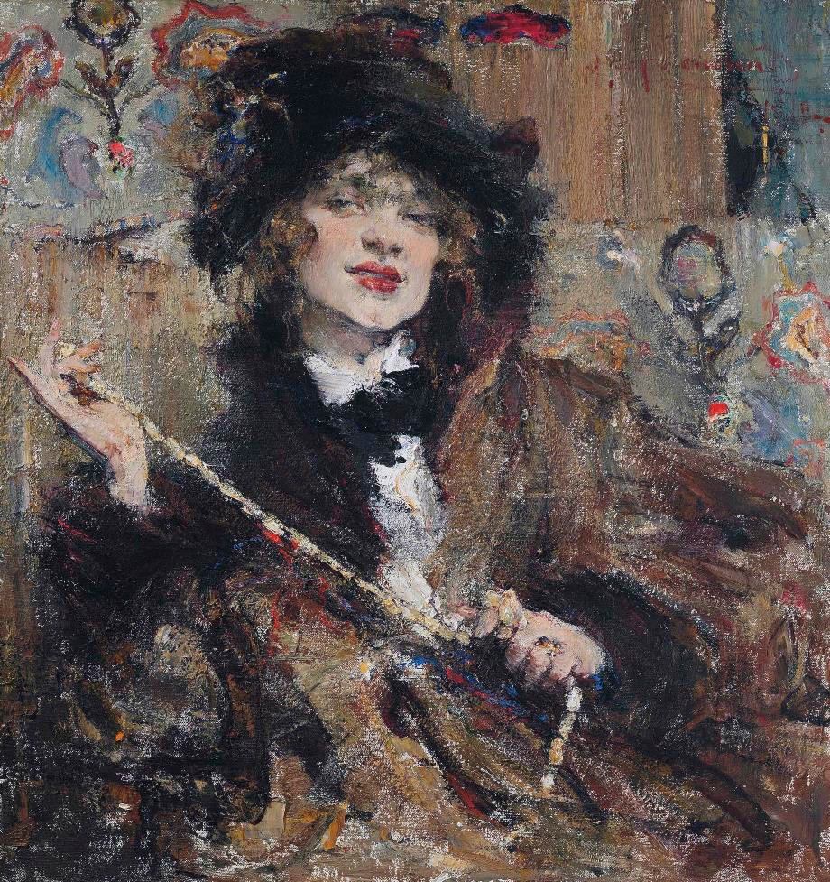 Russian American artist Nikolai Ivanovich Feshin, most commonly