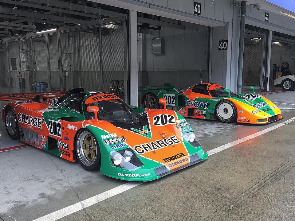 NWB Mazda 767B and From A Nissan R90CK in 1992 JSPC, glory days