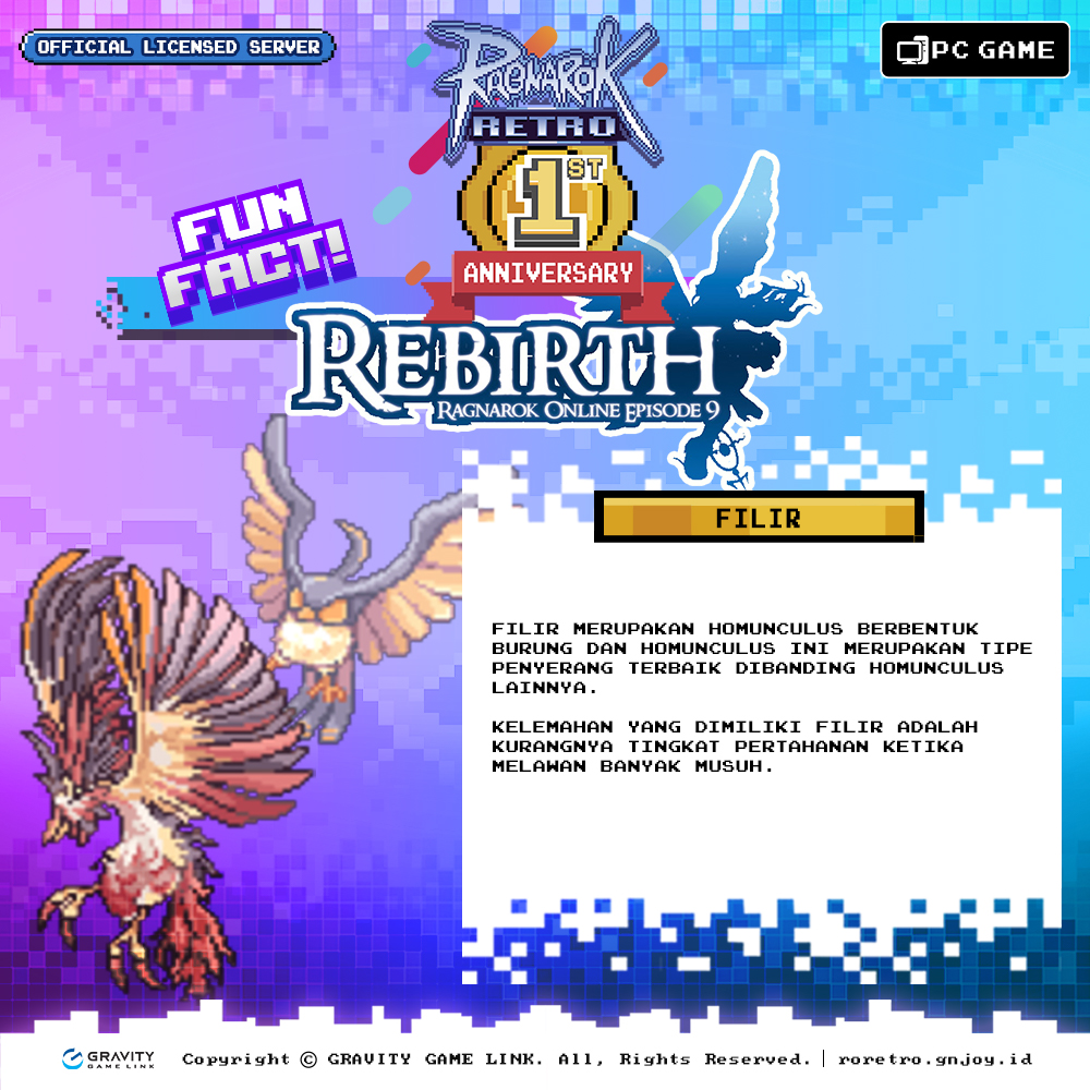 Ragnarok Retro - 📣 Simak fun fact homunculus flir! Login &... | Facebook