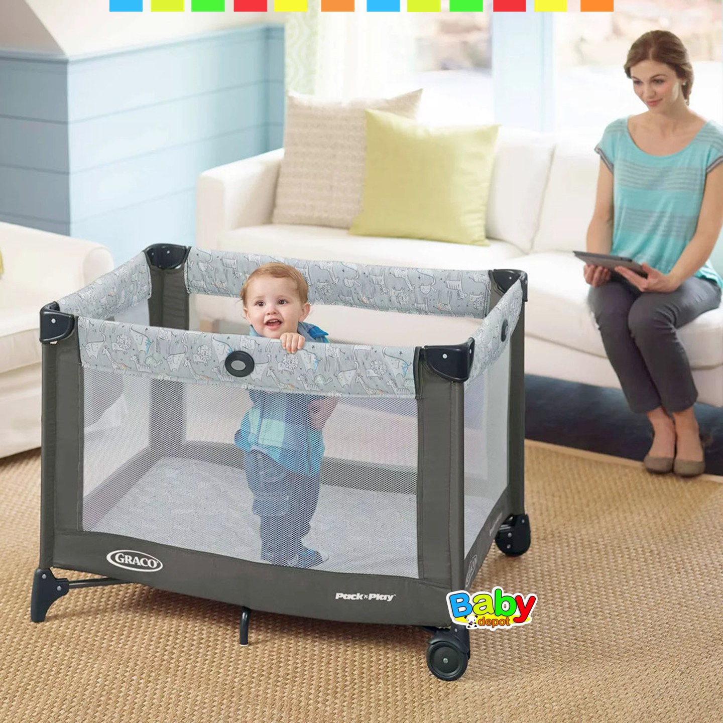 Carrito De Compras Plegable Con Ruedas - Bolsa Impermeable 45x30x37cm, Asas Resistentes, Ideal Para Playa, Mercado Y Viajes