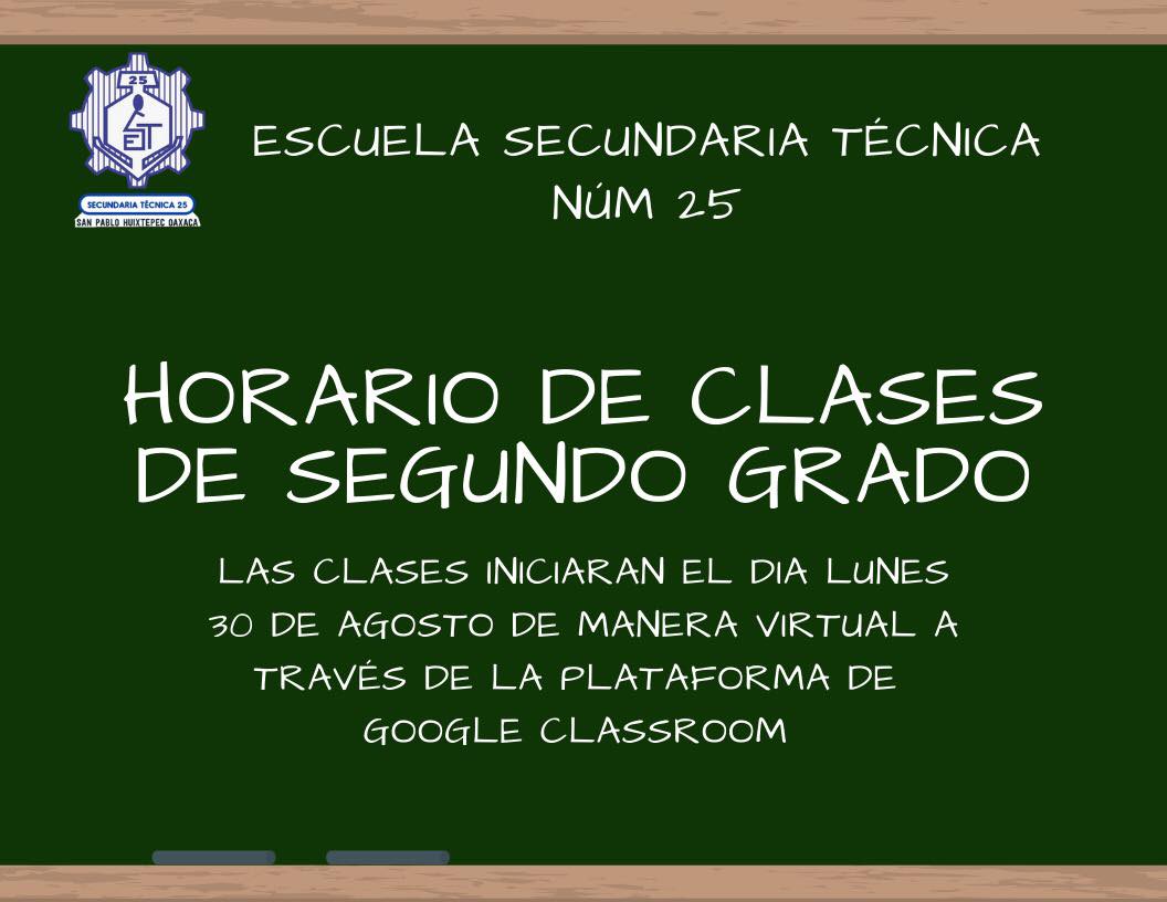 Horarios de clases de... - Escuela Secundaria Técnica Num. 25 | Facebook