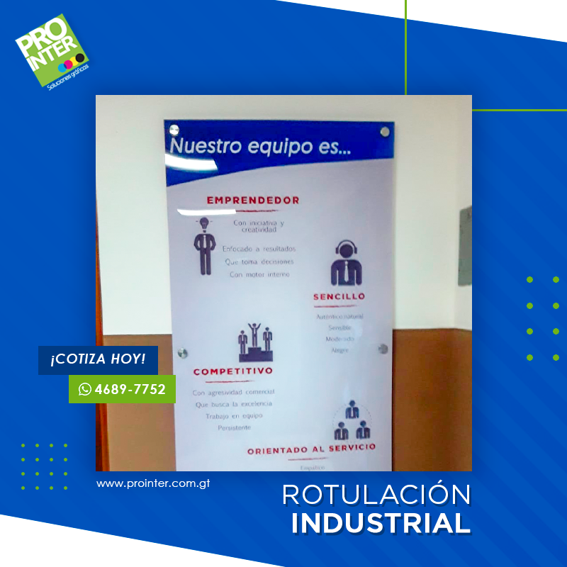 Prointer - ROTULACIÓN INDUSTRIAL Da a conocer las mejores... | Facebook