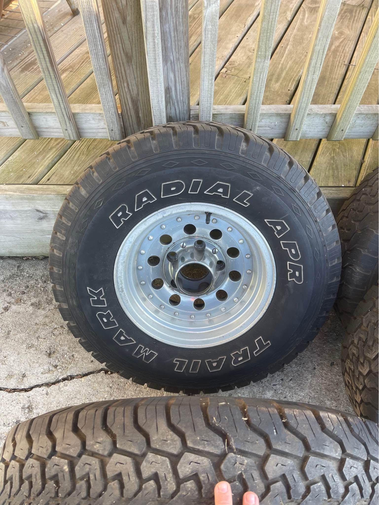 15” 5x5.5” aluminum rims and 31x10.5R15 tires - Car Wheels, Tires ...