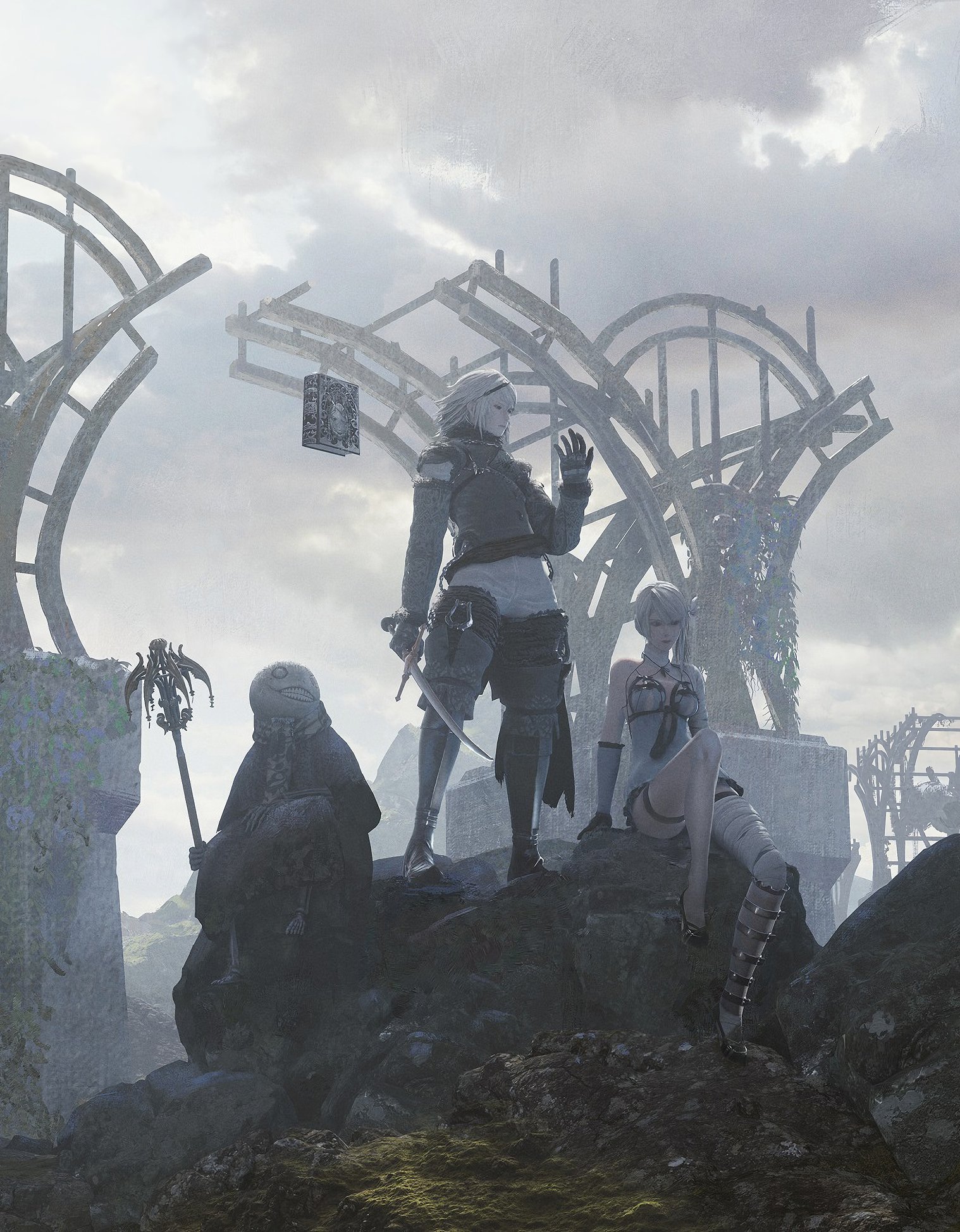 NieR Replicant special illustration by Kazuma Koda for the ONKYO