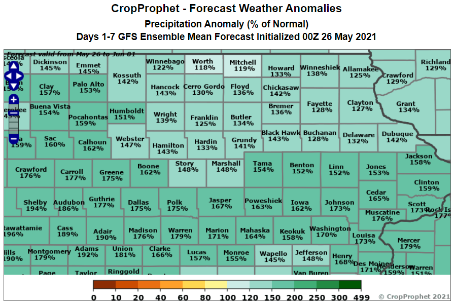 CropProphet - Quantifying the Impact of Weather on Grains