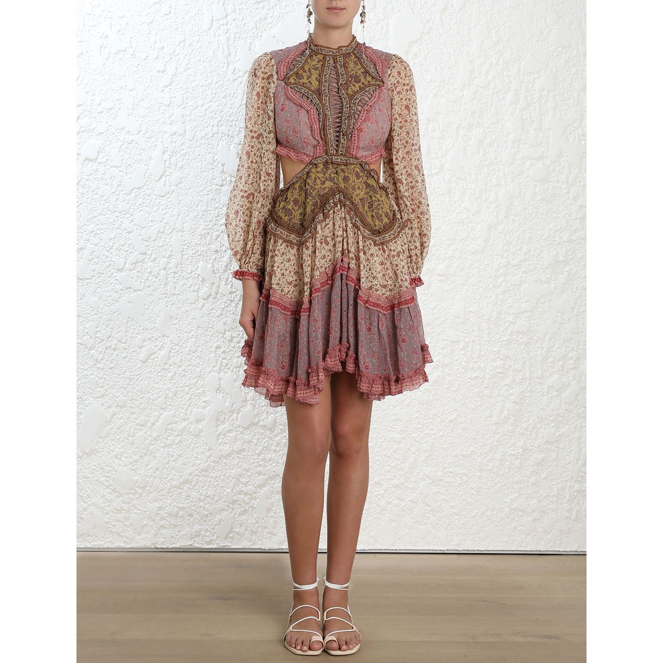 juniper cut out floating dress Zimmermann - > zimm-shop.com/floating-dress Flat Sandal > https://zimm-shop.com/flat-sandal Zimmermann juniper Veil Length:Cathedral 110 in / 280 cm Soft blush pink bridesmaid dress What to Wear to The designers silhouettes also