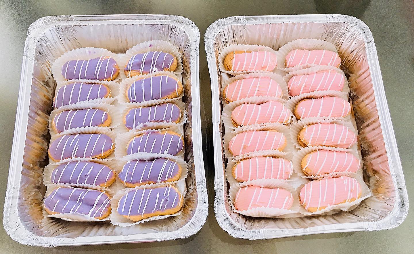 Mini Eclairs in Pastel Pink and... - Foodiction Srilanka | Facebook
