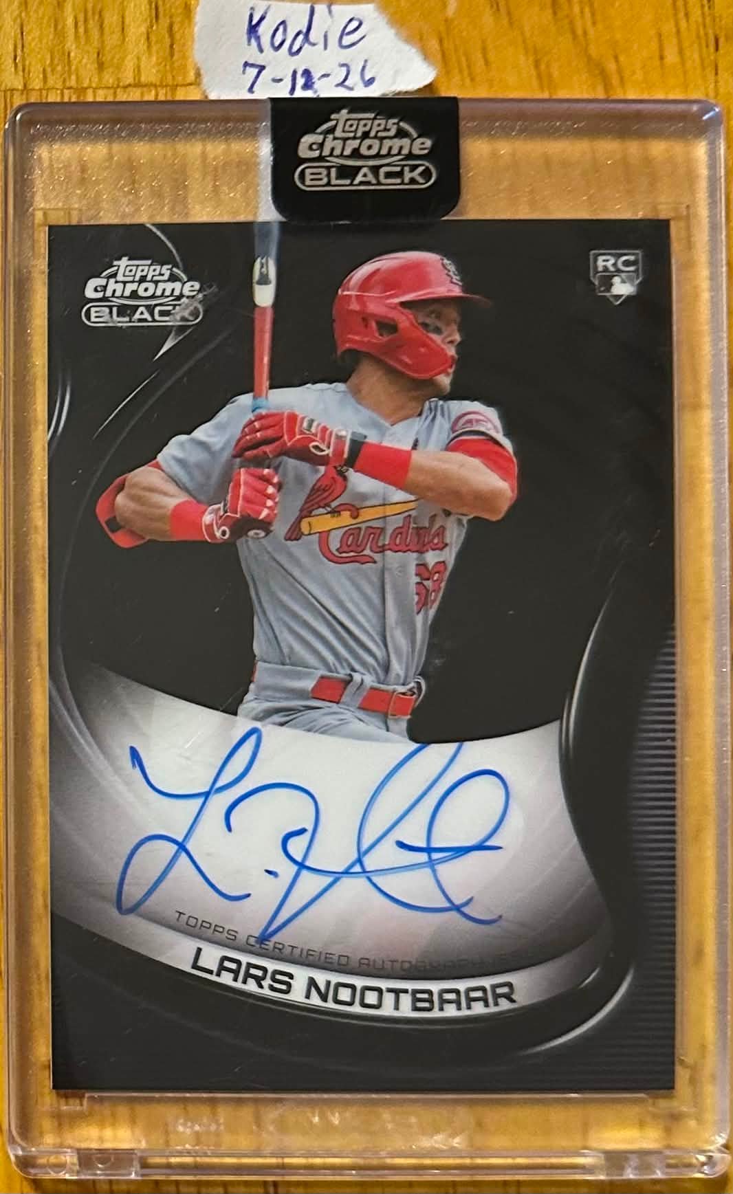 First ever 1/1 Lars Nootbaar All Star Game sports card