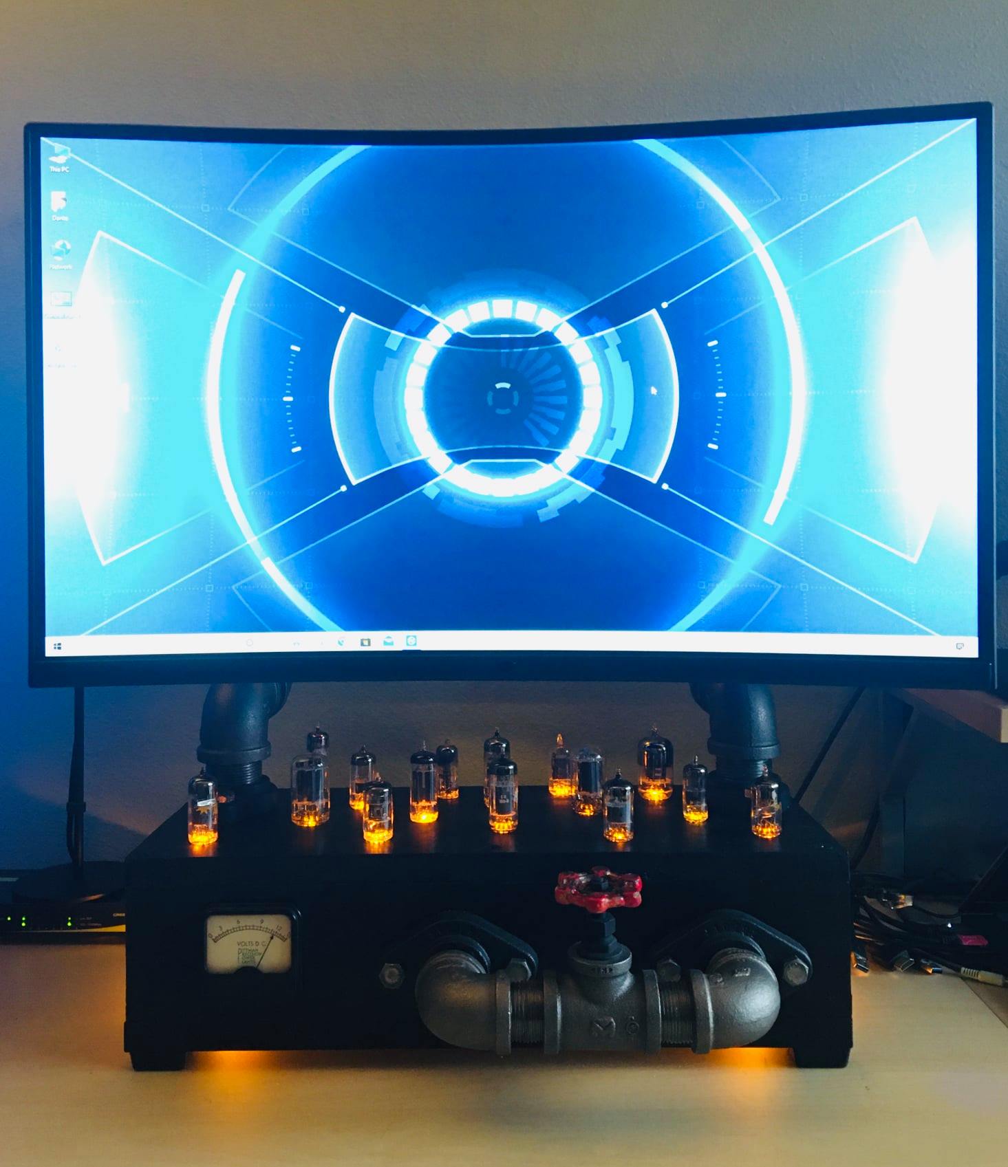 retro PC mods - The monitor stand for the HYDROPOWER...
