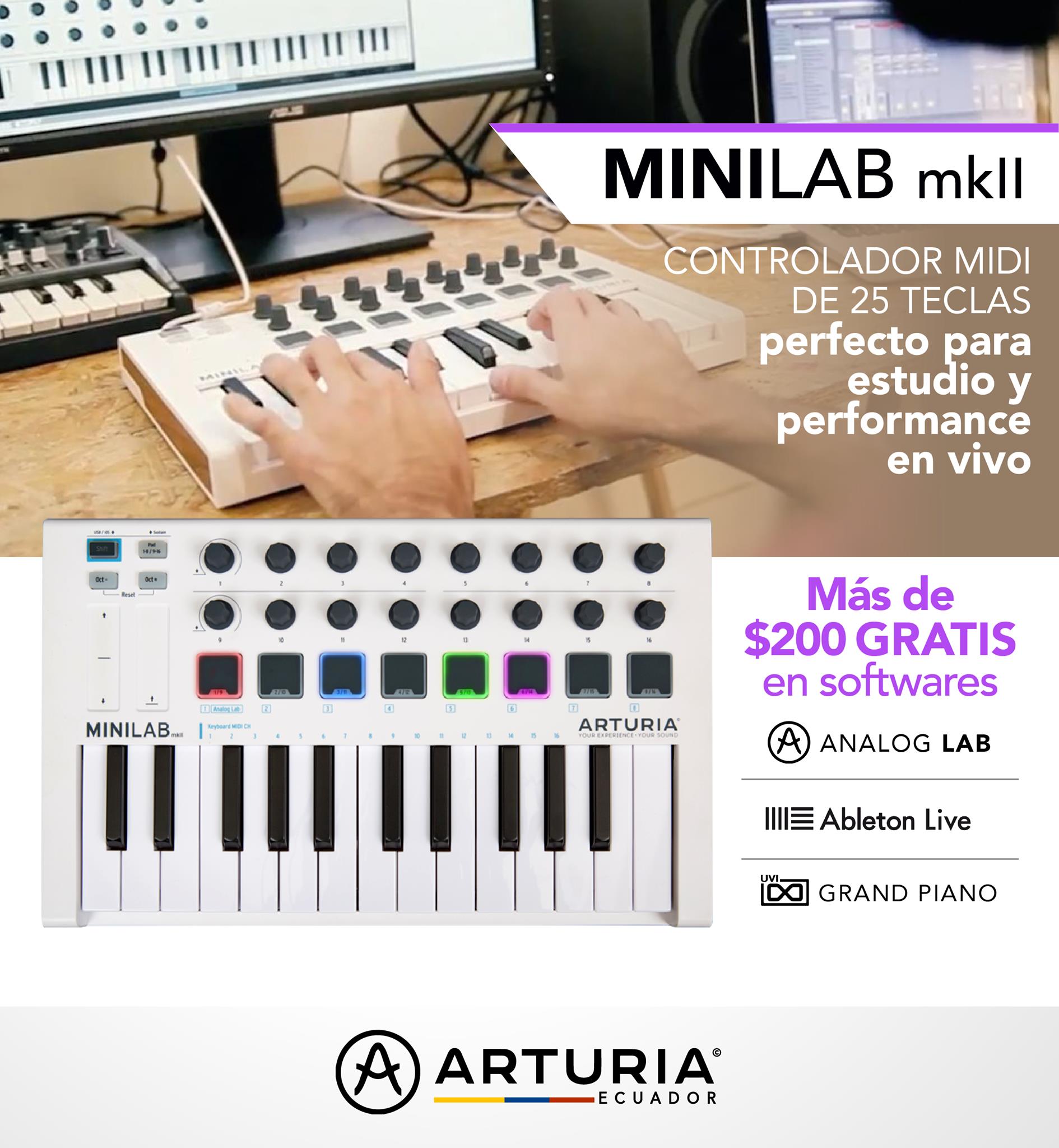 Arturia Ecuador Versátil controlador midi, para...