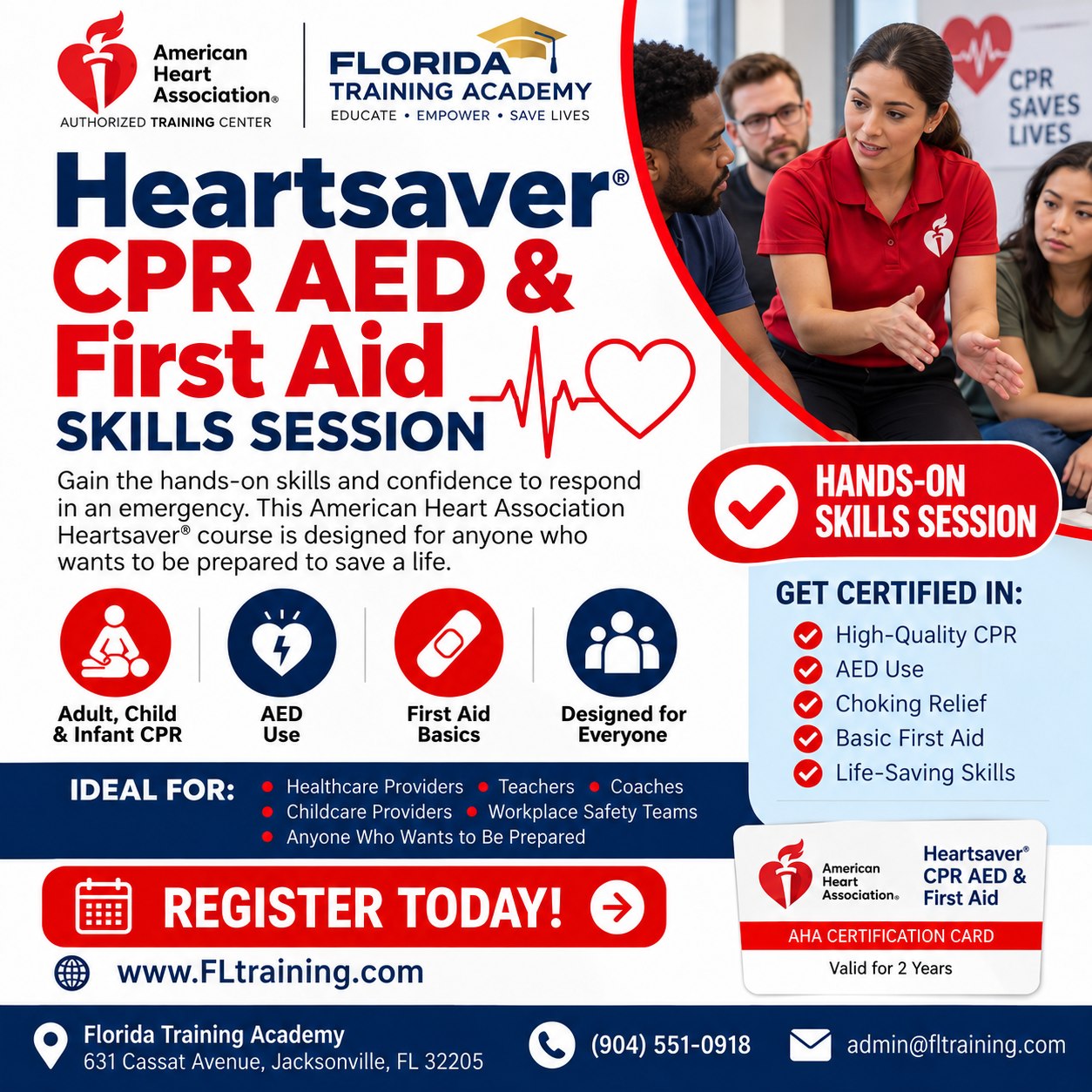 Heartsaver® CPR AED & First Aid Skills