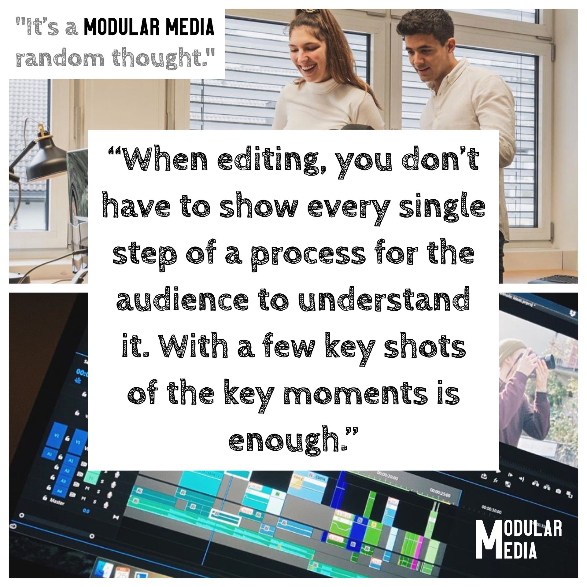 Modular Media - Today’s tip is about editing. Stick to... | Facebook