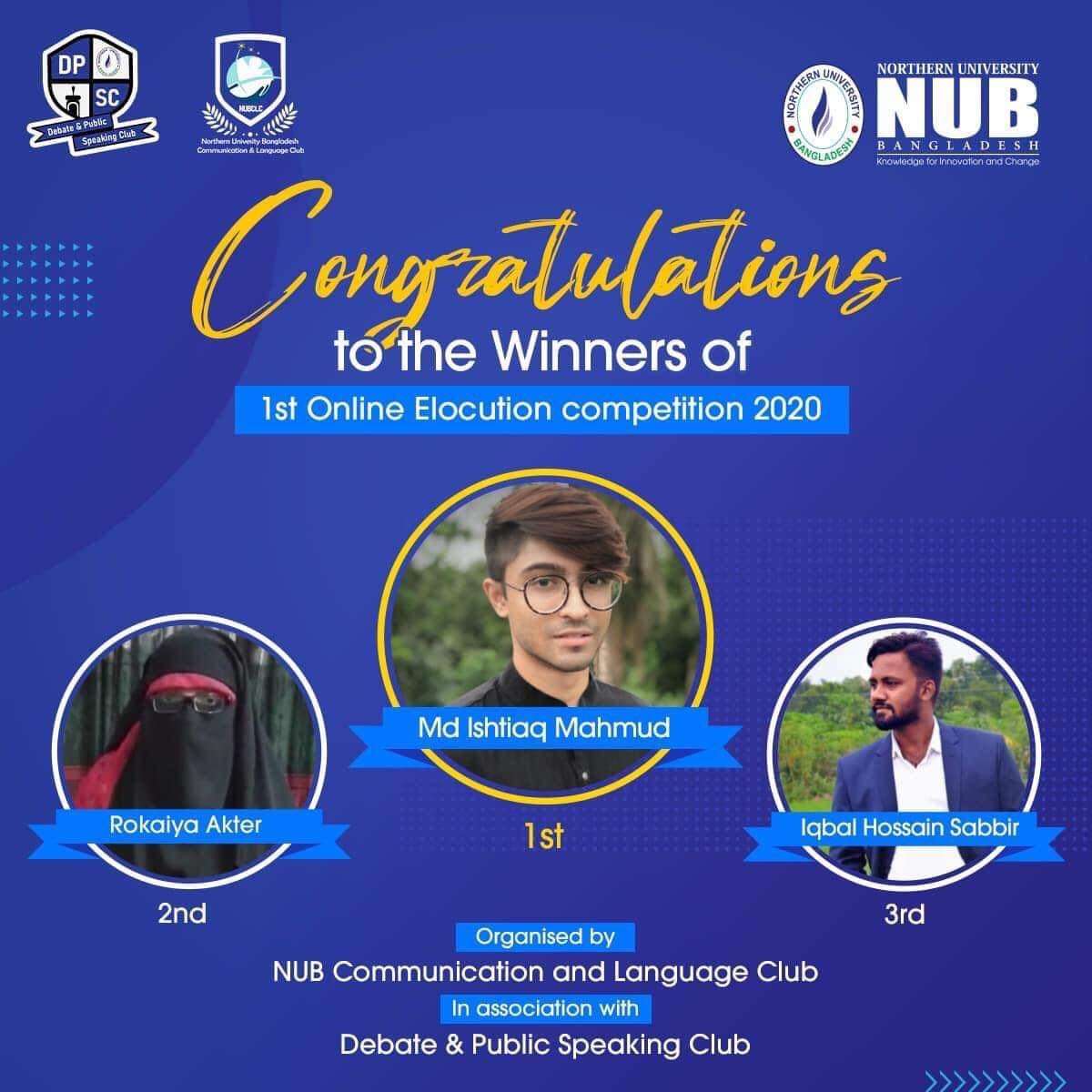 Congratulations to the winners! Well... - NUB Business School