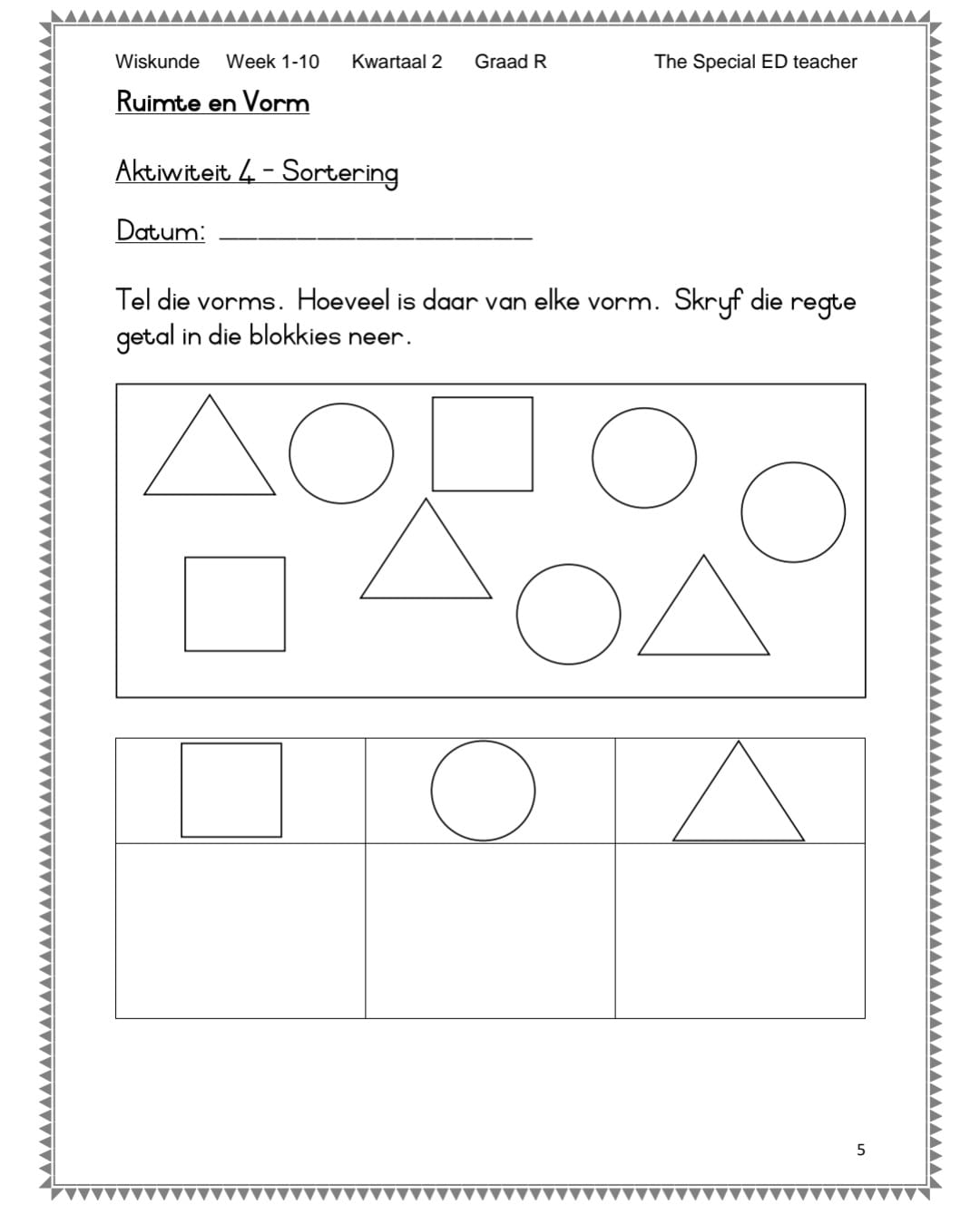 **Dcaps Werkboeke** Graad R... - The Special ED Teacher
