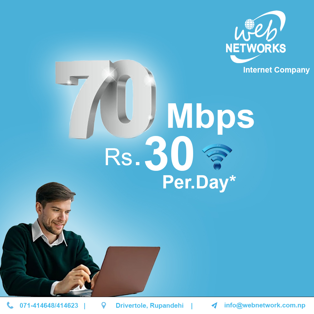 Web Networks - Enjoy internet with only Rs.30 fiber 70... | Facebook