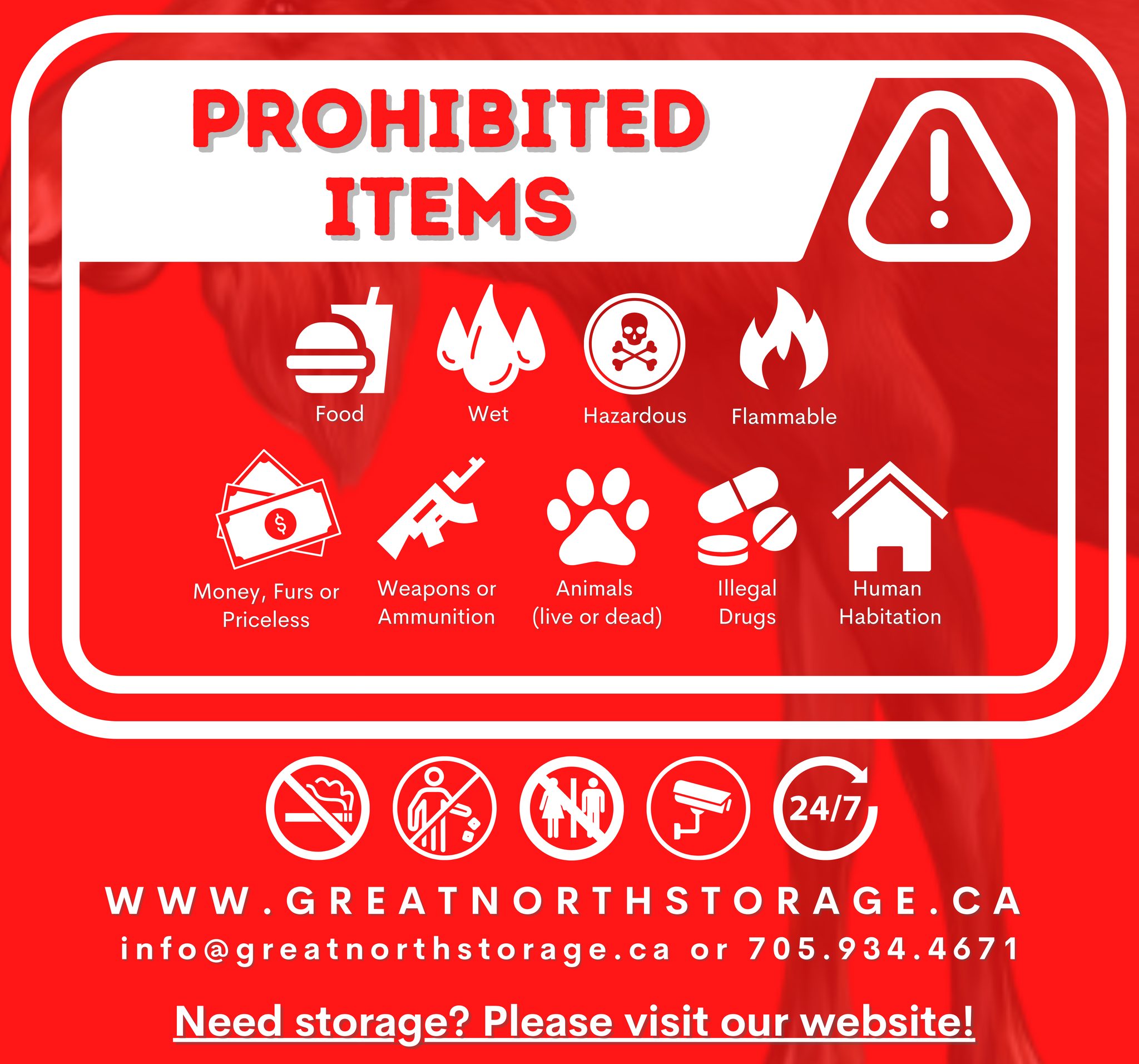 To make sure that our facility stays... - Great North Storage