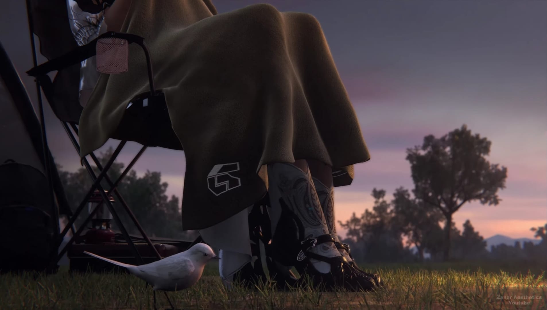 What does Jun's blanket from G-Corps imply in Tekken 8 scene?